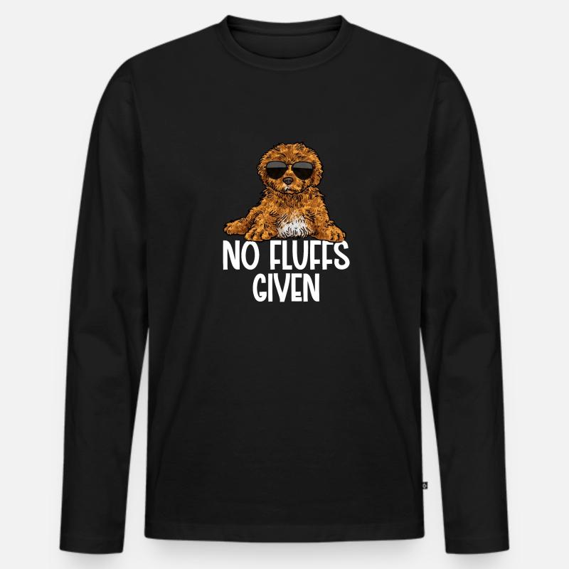 Cavapoo Cavoodle Capoodle Dog - Men's Premium Organic Long Sleeve Shirt - black