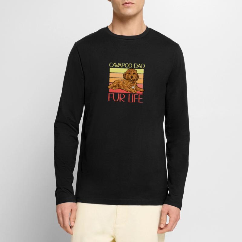 Cavapoo Cavoodle Capoodle Dog Men's Premium Organic Long Sleeve Shirt