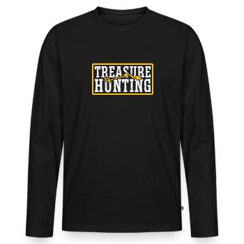 Metaldetektor Schatzsucher Schatzsuche - Männer Premium Bio Langarmshirt - Schwarz - Vorne - Nico (187cm)