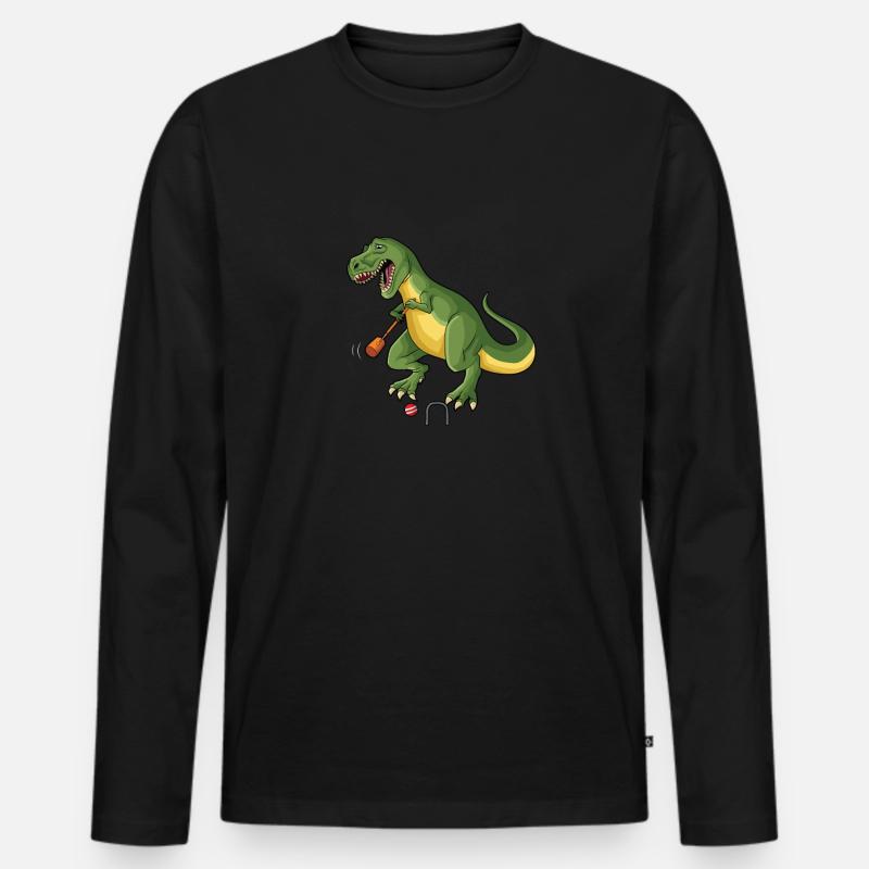 Croquet - Männer Premium Bio Langarmshirt - Schwarz
