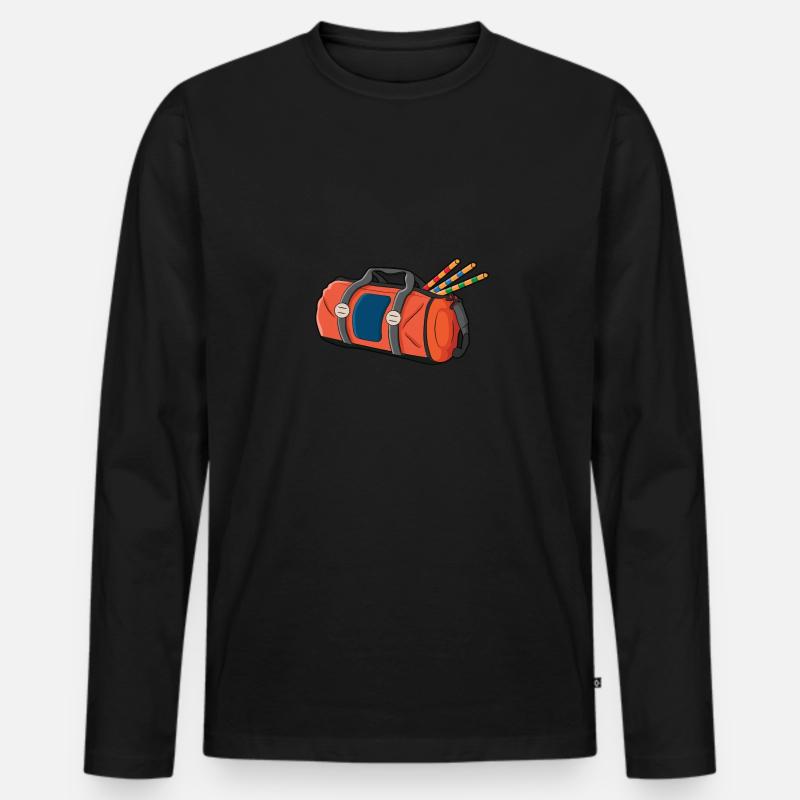 Croquet - Männer Premium Bio Langarmshirt - Schwarz