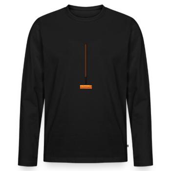 Croquet - Men's Premium Organic Long Sleeve Shirt - black - Front - Nico (187cm)