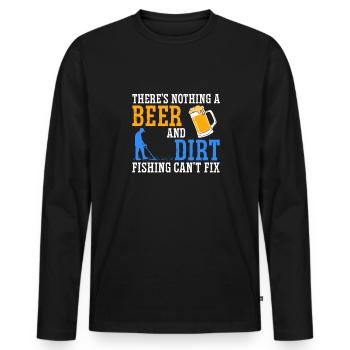 Metaldetektor Schatzsucher Schatzsuche - Männer Premium Bio Langarmshirt - Schwarz - Vorne - Nico (187cm)