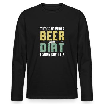 Metaldetektor Schatzsucher Schatzsuche - Männer Premium Bio Langarmshirt - Schwarz - Vorne - Nico (187cm)