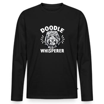 Goldendoodle Doodle Chien - T-shirt manches longues Premium bio Homme - noir - Devant - Nico (187cm)