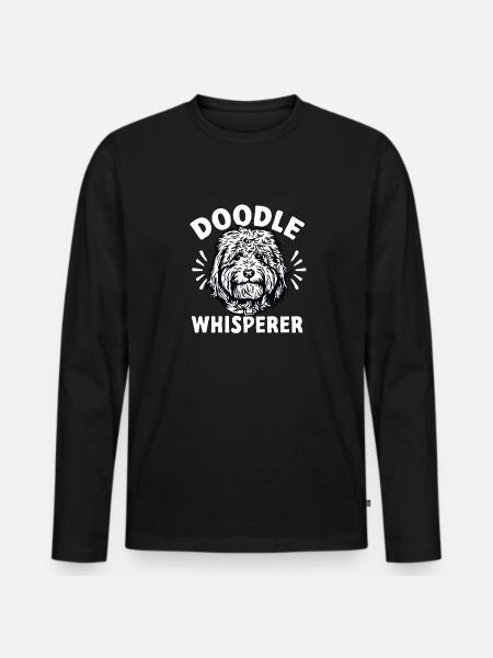 Goldendoodle Doodle Dog - Men's Premium Organic Long Sleeve Shirt - black