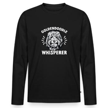 Goldendoodle Doodle Chien - T-shirt manches longues Premium bio Homme - noir - Devant - Nico (187cm)