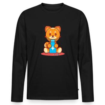 Farmaceutiske tekniske assistenter registreret - Premium økologisk langærmet T-shirt til mænd - sort - Foran - Nico (187cm)