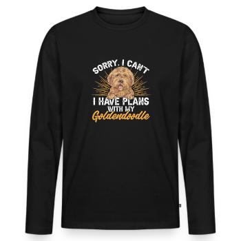 Goldendoodle Doodle Chien - T-shirt manches longues Premium bio Homme - noir - Devant - Nico (187cm)