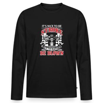 Rennen Dirt Racing Leben Funny Pun Dirt Track Raci - Männer Premium Bio Langarmshirt - Schwarz - Vorne - Nico (187cm)