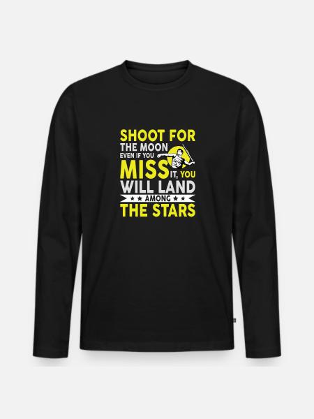 Speerwurfstrecker Leichtathletik Speerwerfer - Männer Premium Bio Langarmshirt - Schwarz