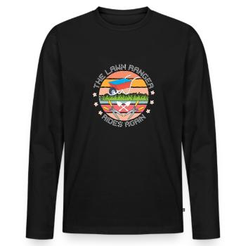 Le garde forestier monte à nouveau gardien au - T-shirt manches longues Premium bio Homme - noir - Devant - Nico (187cm)