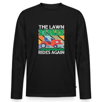 Le garde forestier monte à nouveau gardien au - T-shirt manches longues Premium bio Homme - noir - Devant - Nico (187cm)