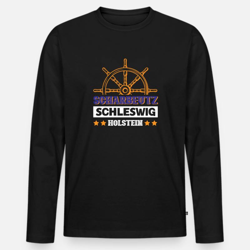 Scharbeutz Schleswig-holstein - Männer Premium Bio Langarmshirt - Schwarz
