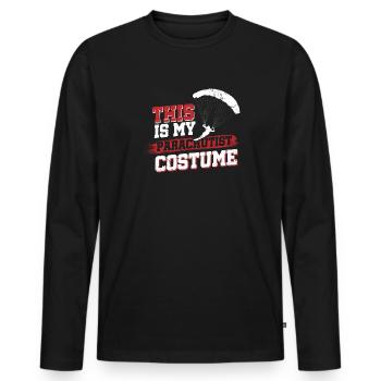 This Is My Parachutist Costume - Men's Premium Organic Long Sleeve Shirt - black - Front - Nico (187cm)