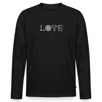 LOVE Tuning PS-Lovers Car Screwdriver - T-shirt manches longues Premium bio Homme - noir - Devant - Nico (187cm)