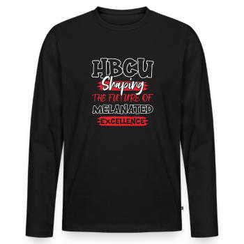Coyote Hunter - Men's Premium Organic Long Sleeve Shirt - black - Front - Nico (187cm)