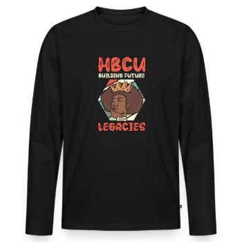 Coyote Hunter - Men's Premium Organic Long Sleeve Shirt - black - Front - Nico (187cm)