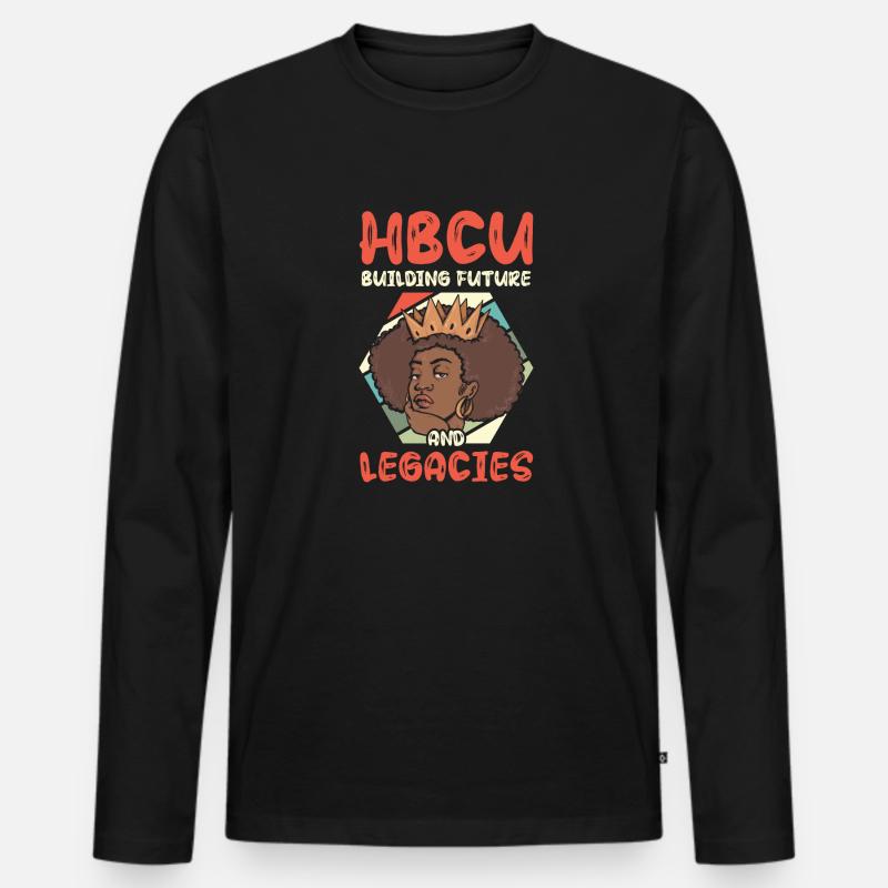 Coyote Jäger - Männer Premium Bio Langarmshirt - Schwarz