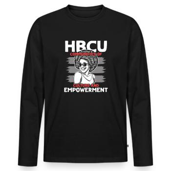 Coyote Hunter - Men's Premium Organic Long Sleeve Shirt - black - Front - Nico (187cm)