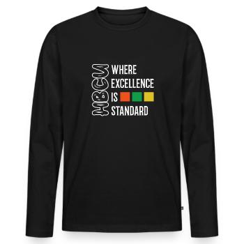 Coyote Hunter - Men's Premium Organic Long Sleeve Shirt - black - Front - Nico (187cm)