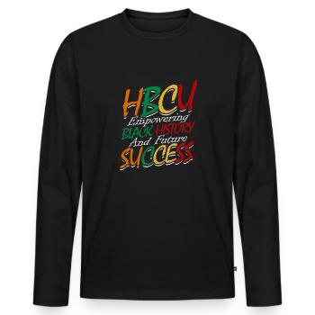 Coyote Hunter - Men's Premium Organic Long Sleeve Shirt - black - Front - Nico (187cm)