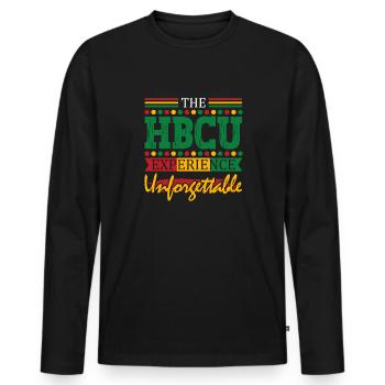 Coyote Jäger - Männer Premium Bio Langarmshirt - Schwarz - Vorne - Nico (187cm)