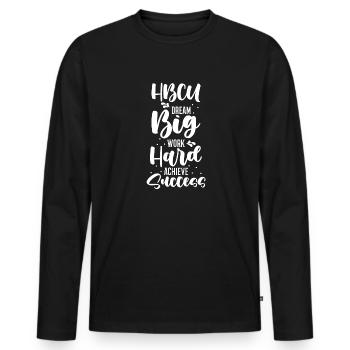 Coyote Hunter - Men's Premium Organic Long Sleeve Shirt - black - Front - Nico (187cm)
