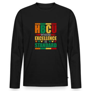Coyote Hunter - Men's Premium Organic Long Sleeve Shirt - black - Front - Nico (187cm)