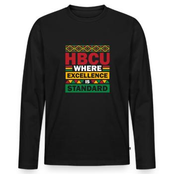 Coyote Jäger - Männer Premium Bio Langarmshirt - Schwarz - Vorne - Nico (187cm)
