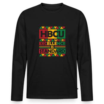 Coyote Hunter - Men's Premium Organic Long Sleeve Shirt - black - Front - Nico (187cm)