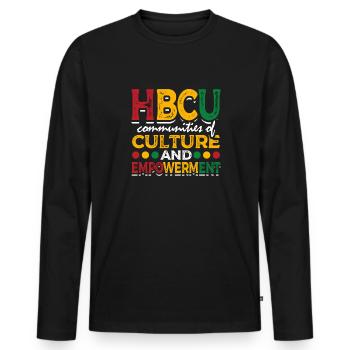 Coyote Jäger - Männer Premium Bio Langarmshirt - Schwarz - Vorne - Nico (187cm)