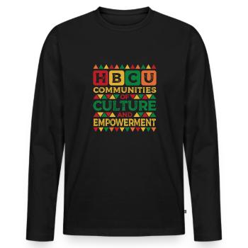 Coyote Hunter - Men's Premium Organic Long Sleeve Shirt - black - Front - Nico (187cm)