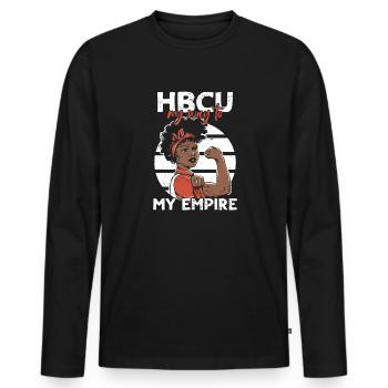 Coyote Hunter - Men's Premium Organic Long Sleeve Shirt - black - Front - Nico (187cm)