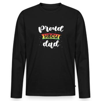 Coyote Jäger - Männer Premium Bio Langarmshirt - Schwarz - Vorne - Nico (187cm)