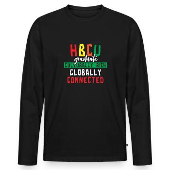 Coyote Jäger - Männer Premium Bio Langarmshirt - Schwarz - Vorne - Nico (187cm)