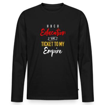 Coyote Hunter - Men's Premium Organic Long Sleeve Shirt - black - Front - Nico (187cm)
