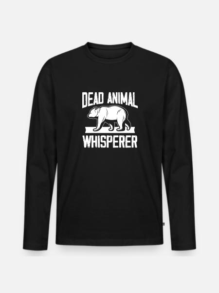 död djur viskare Design för en taxidermist - Ekologisk långärmad premium-T-shirt herr - svart