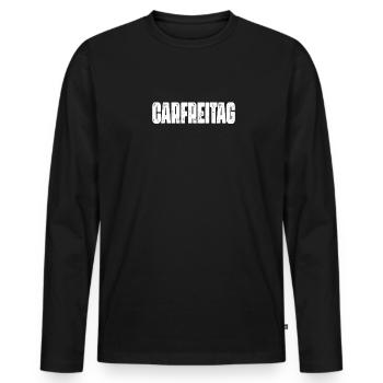 Carfreitag Karfreitag für alle Auto-Tuning Fans! - Männer Premium Bio Langarmshirt - Schwarz - Vorne - Nico (187cm)