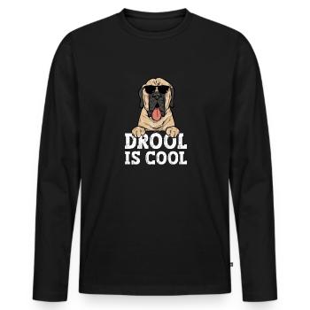Mastiff Hund Old English Mastiff - Männer Premium Bio Langarmshirt - Schwarz - Vorne - Nico (187cm)
