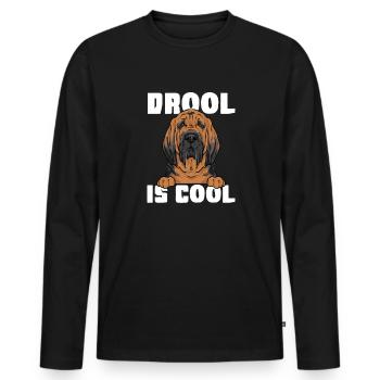 Limier Chien Limier - T-shirt manches longues Premium bio Homme - noir - Devant - Nico (187cm)