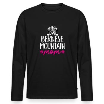 Bernese Mountain Dog - Men's Premium Organic Long Sleeve Shirt - black - Front - Nico (187cm)