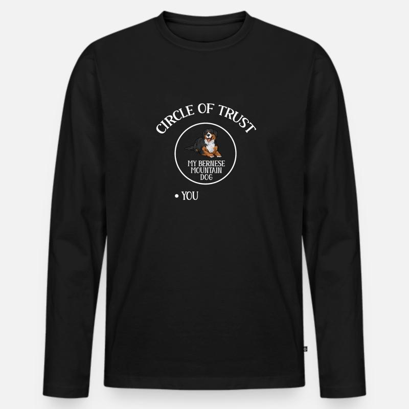 Berner Sennenhund - Männer Premium Bio Langarmshirt - Schwarz