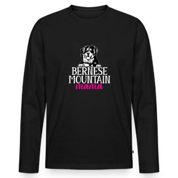 Berner Sennenhund - Männer Premium Bio Langarmshirt - Schwarz - Vorne - Nico (187cm)