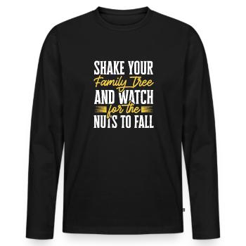 Généalogie Généalogie Généalogiste - T-shirt manches longues Premium bio Homme - noir - Devant - Nico (187cm)