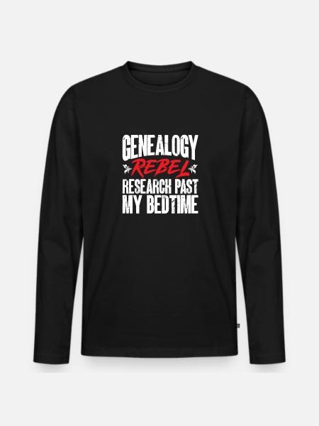 Généalogie Généalogie Généalogiste - T-shirt manches longues Premium bio Homme - noir