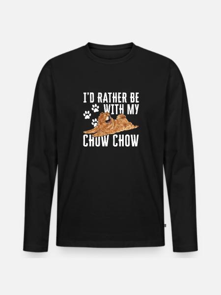 Chow Chow Dog - Men's Premium Organic Long Sleeve Shirt - black