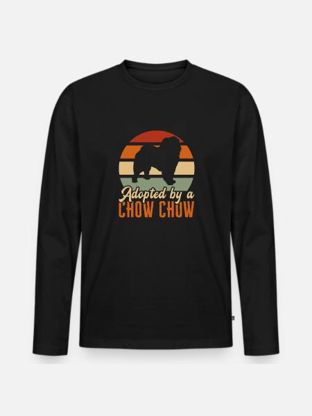 Chow Chow Dog - Men's Premium Organic Long Sleeve Shirt - black