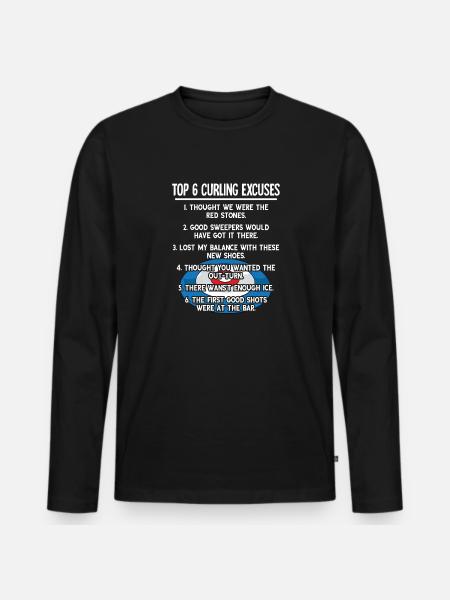 Locken - Männer Premium Bio Langarmshirt - Schwarz