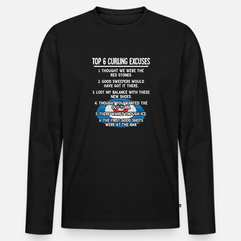 Locken - Männer Premium Bio Langarmshirt - Schwarz